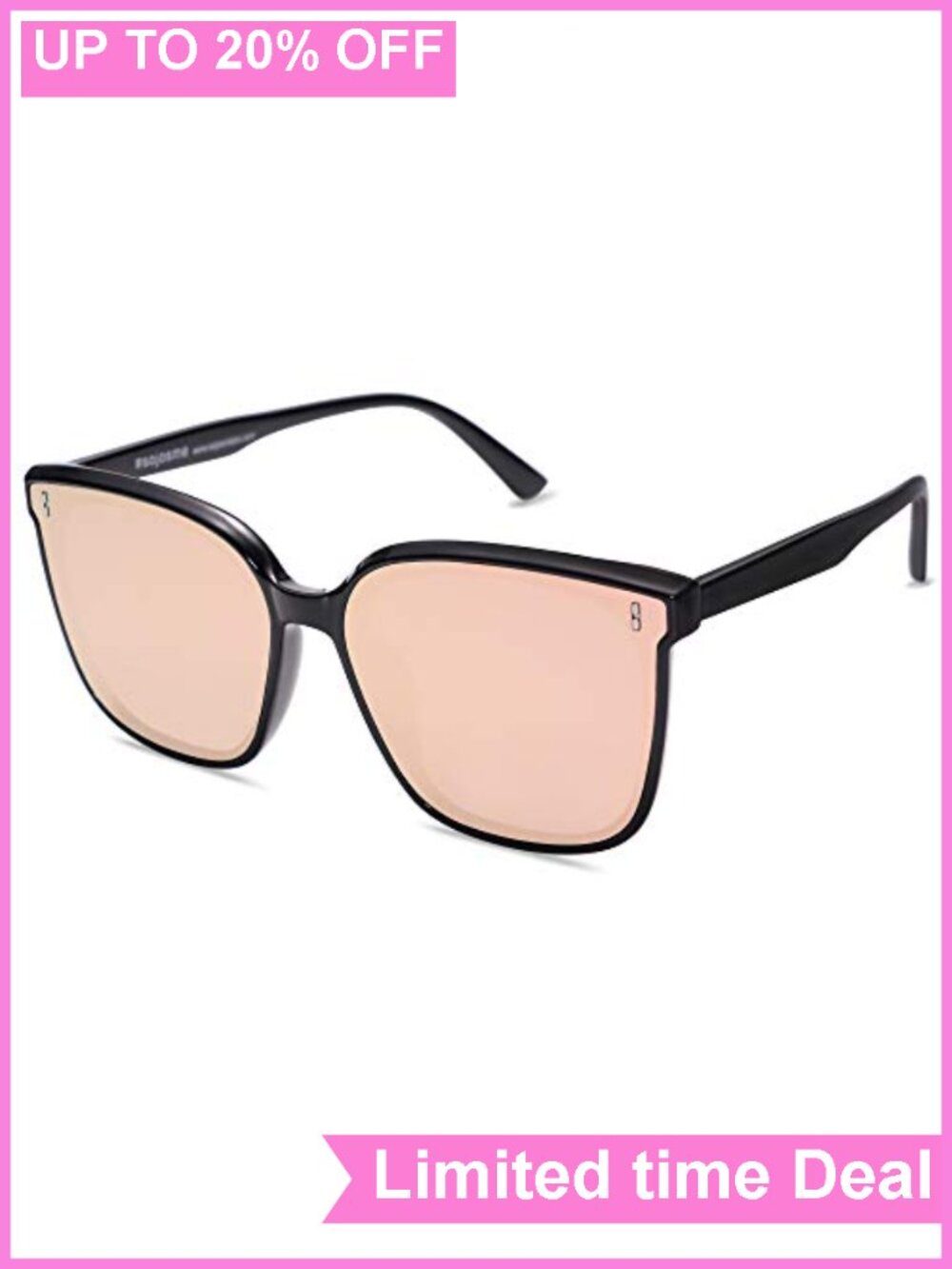SOJOS Vintage Square Sunglasses UV400 Protection Plastic Frame